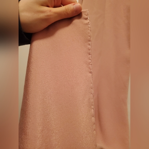 Dress The Population Gracelyn Blouson Jersey maxi dress.High split. Pink. Size L - Picture 16 of 16